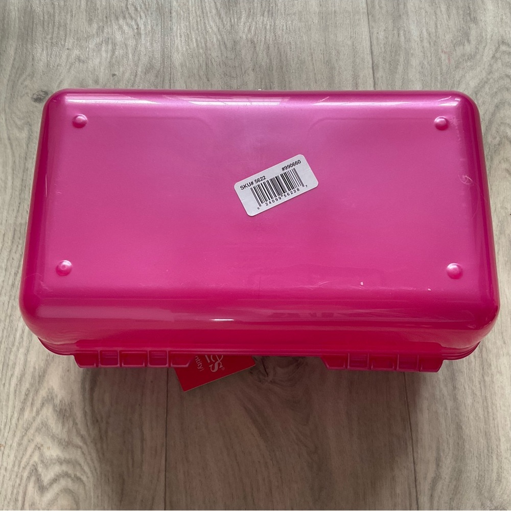 Vintage Retro 90’s Caboodle Make up Cosmetic Case Pink Large with Mirror - Picture 12 of 15